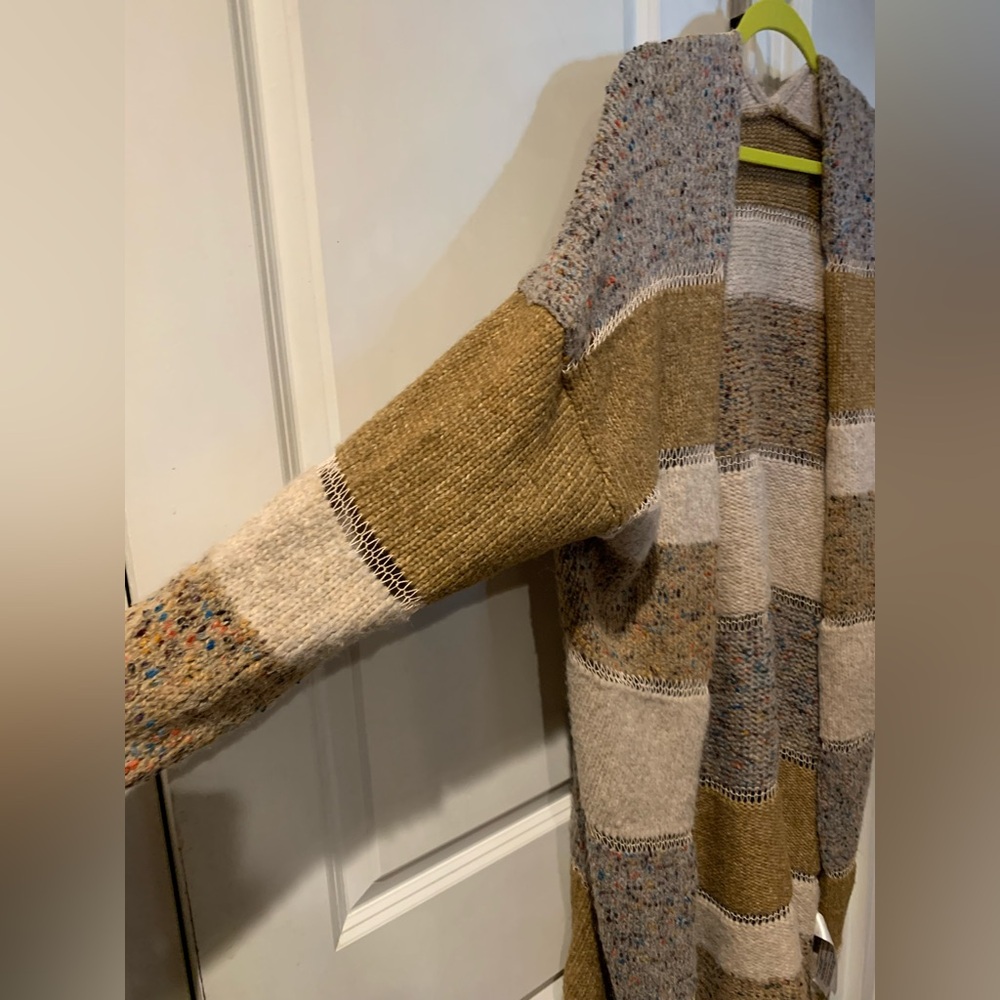 Cozy Patchwork Knit Sweater - Multicolor - image 2